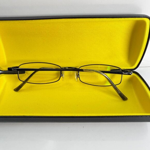 Fossil Coolidge Eyeglasses – Slim Rectangular Metal Frame – With Hard Case - Picture 2 of 15